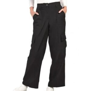 House of Harlow 1960 Black Wide Leg Cargo Trousers